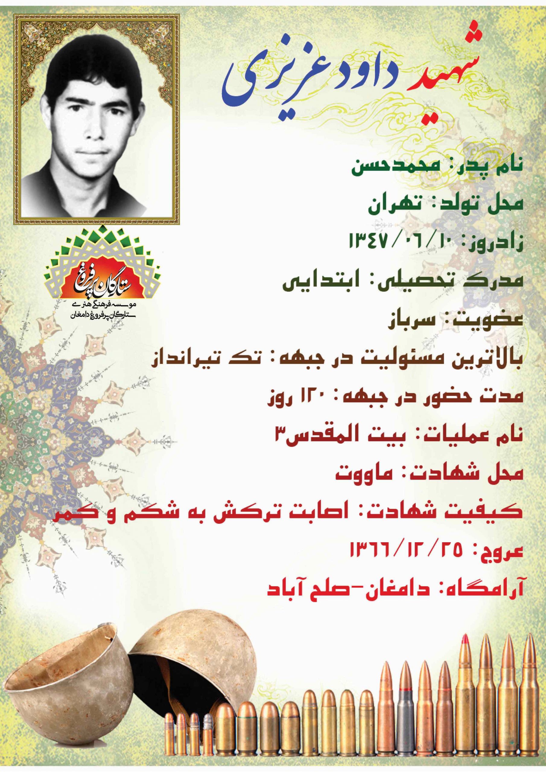 عزیزی داود -شناسنامه
