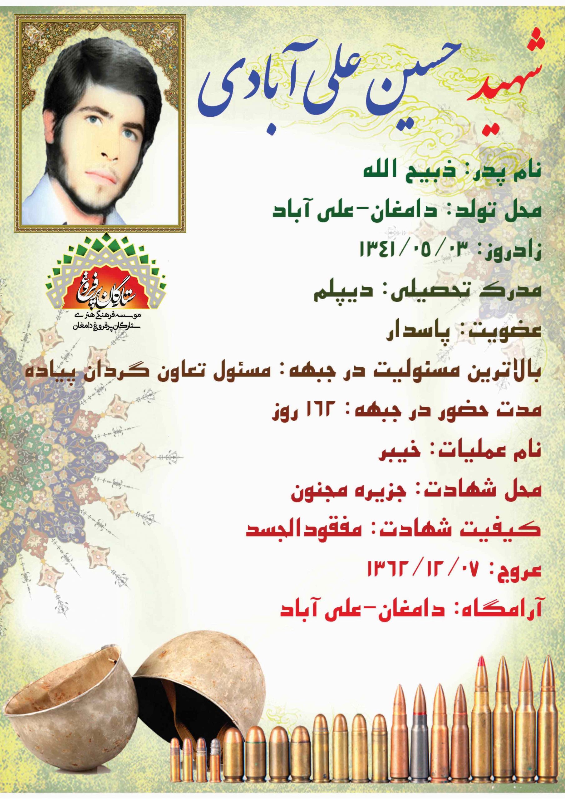 علی آبادی حسین -شناسنامه