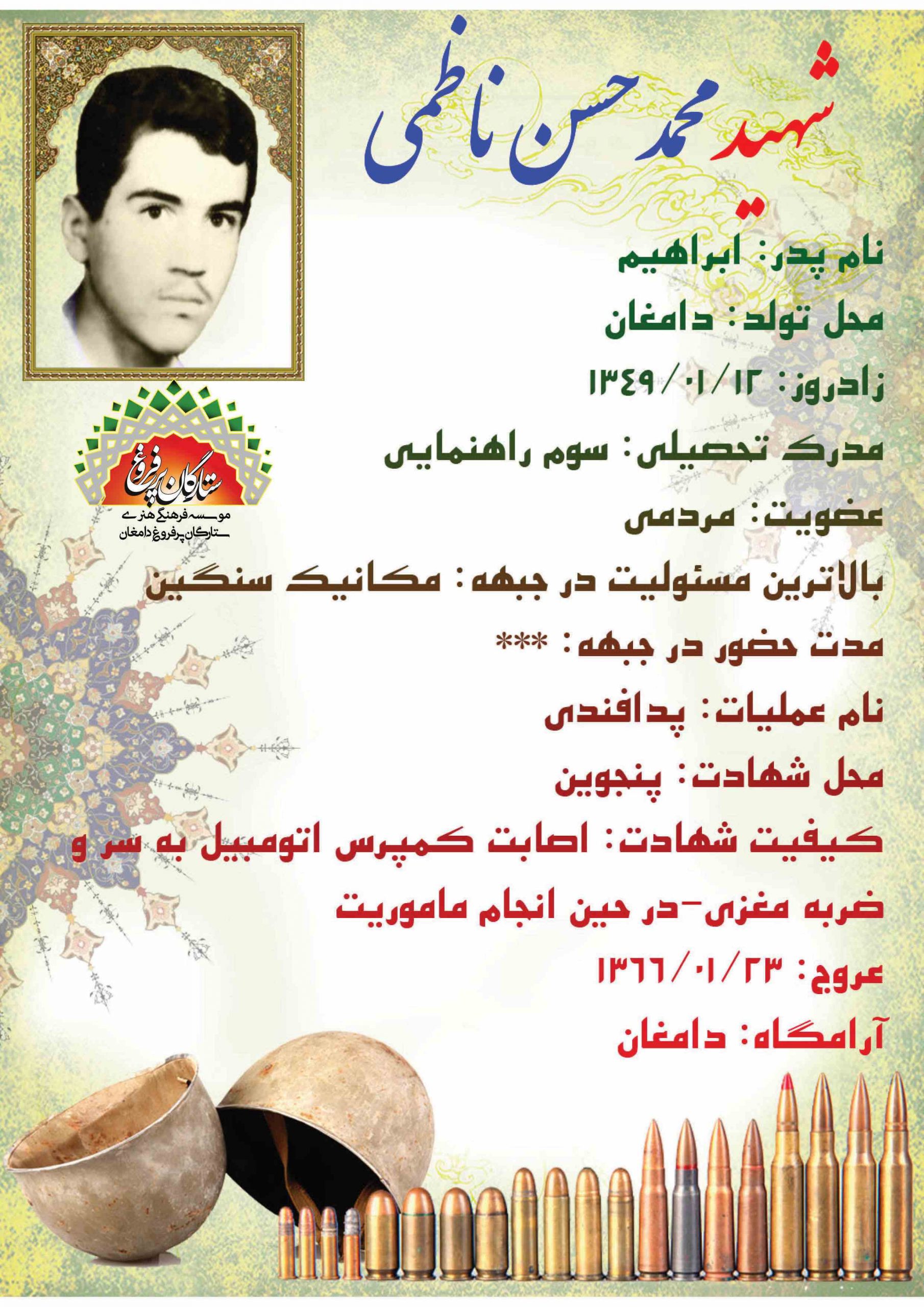 ناظمی محمدحسن /شناسنامه