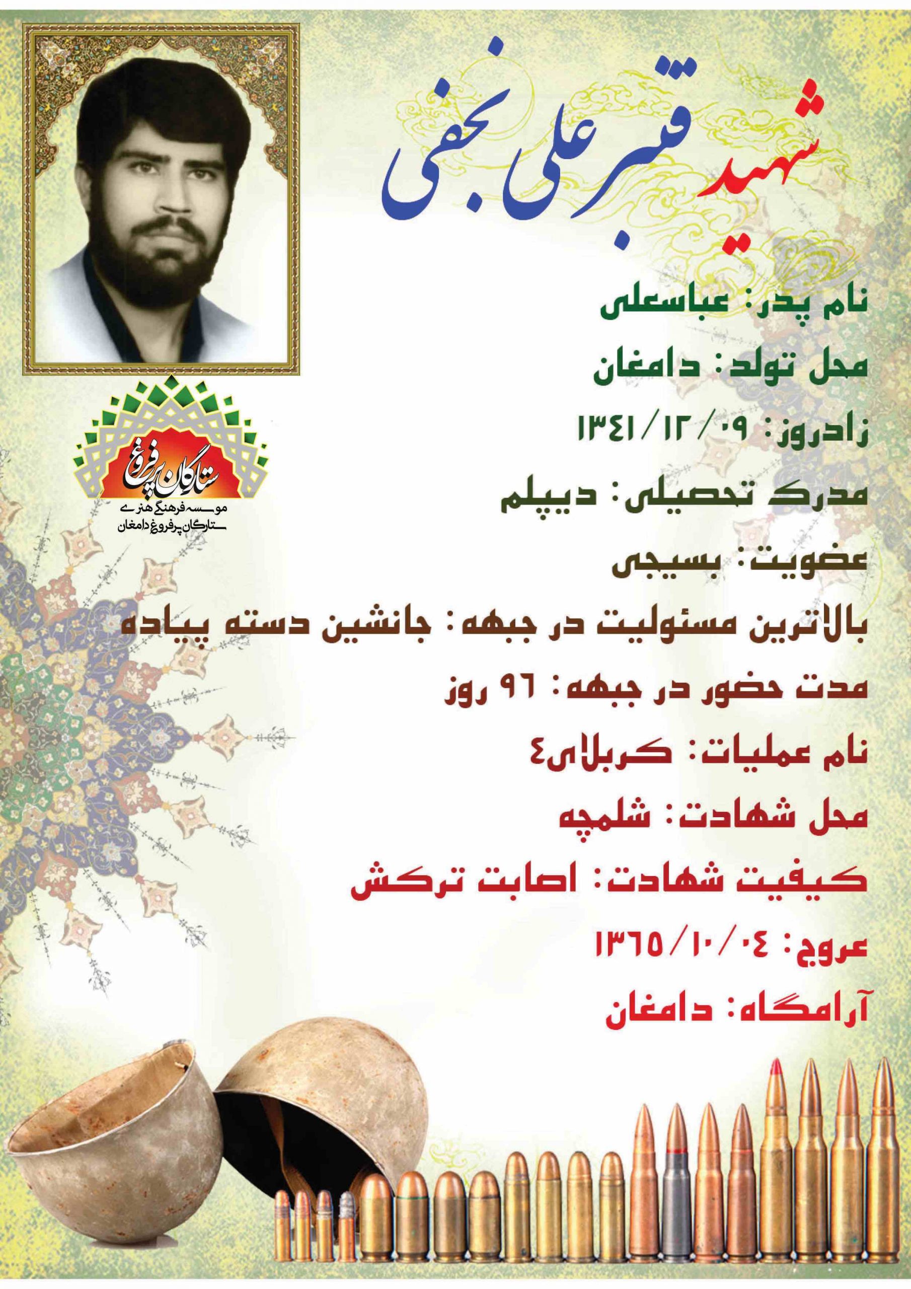 <span style= نجفی قنبرعلی-شناسنامه