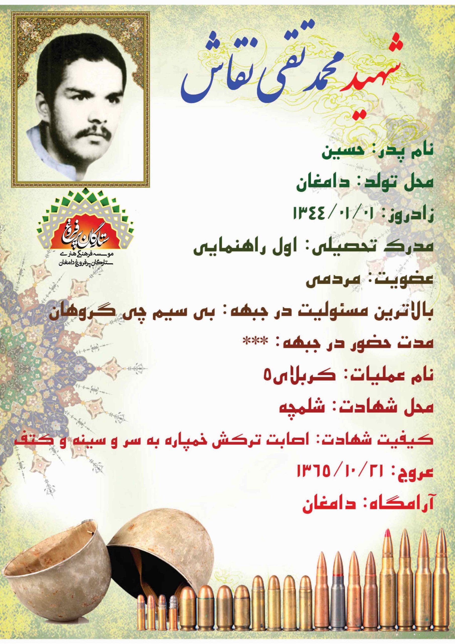 <span style= نقاش محمدتقی -شناسنامه