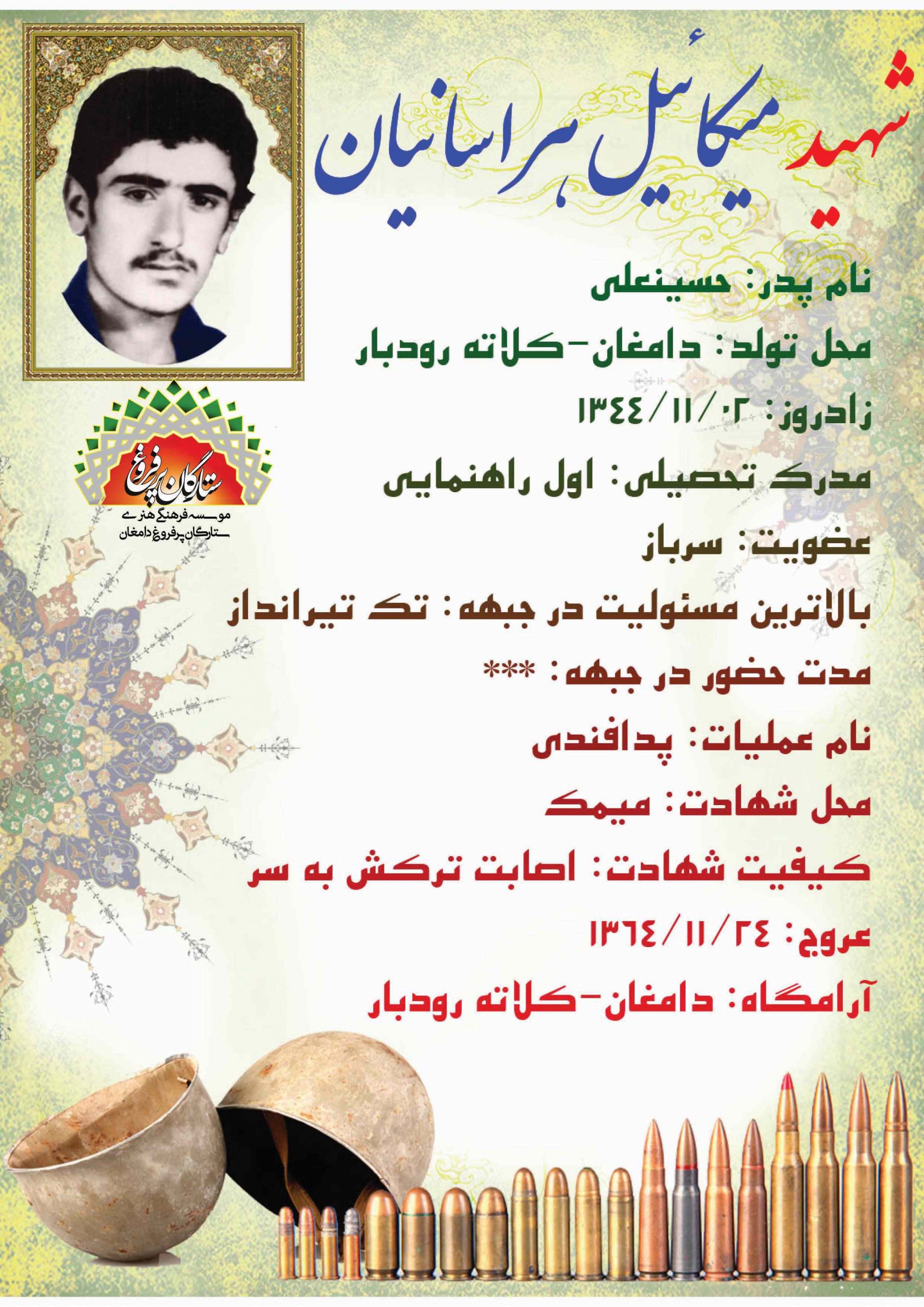 هراسانیان میکائیل-شناسنامه