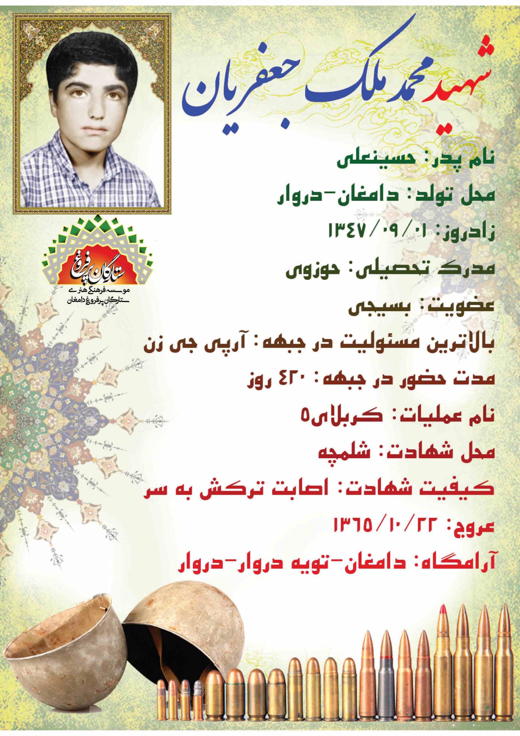 ملک جعفریان محمد -شناسنامه