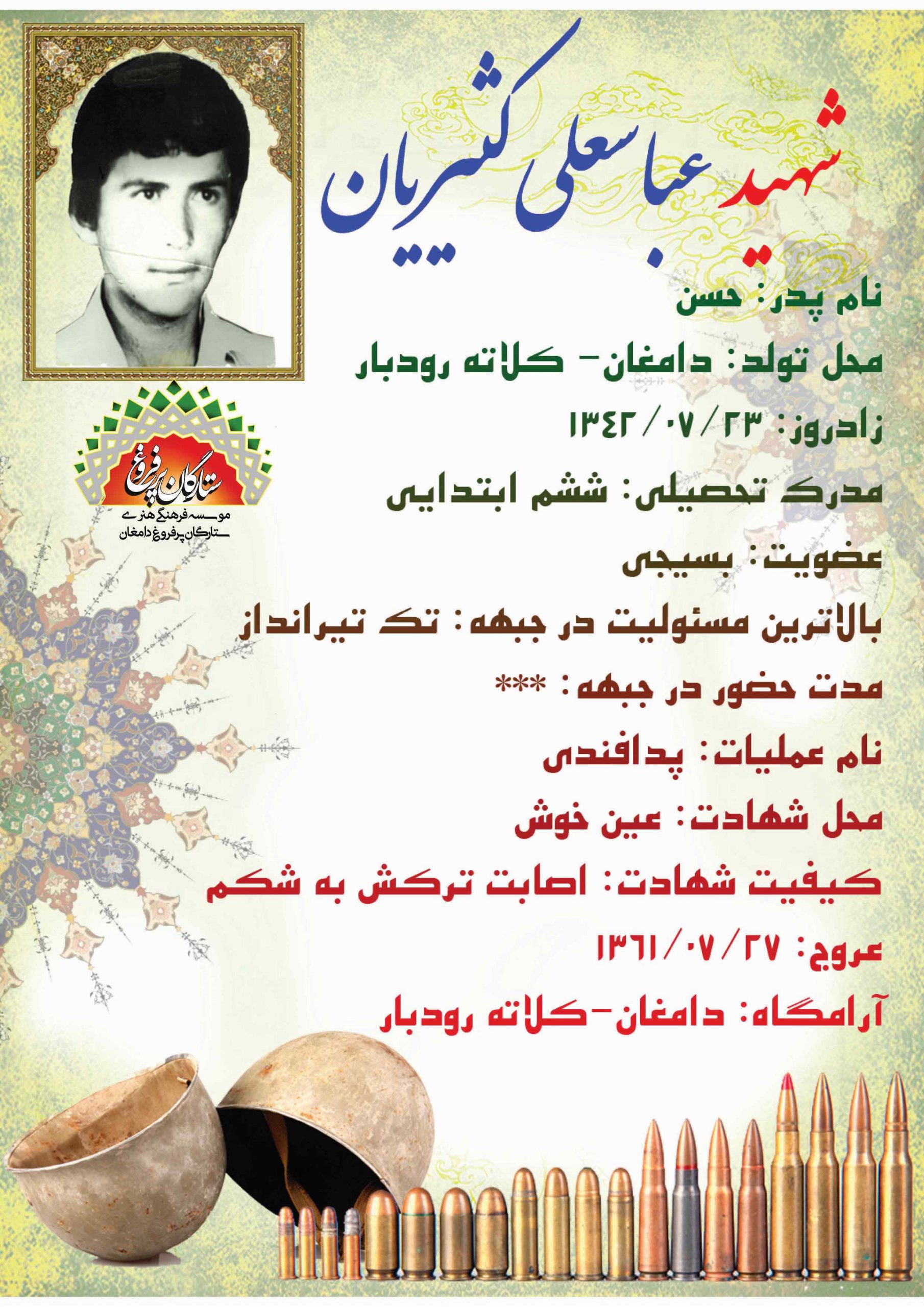 کثیریان عباسعلی /شناسنامه 