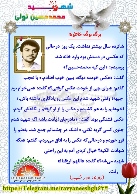 خاطرات شهید محمدحسین تولی