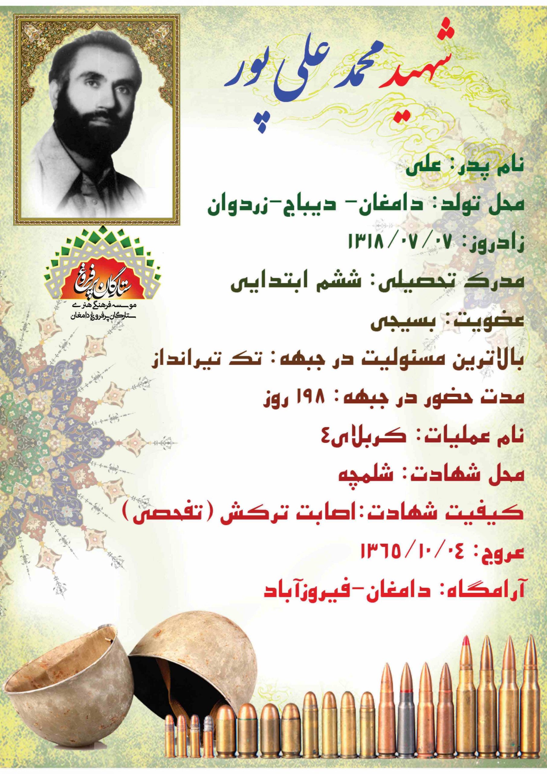 علی پور محمد -شناسنامه 