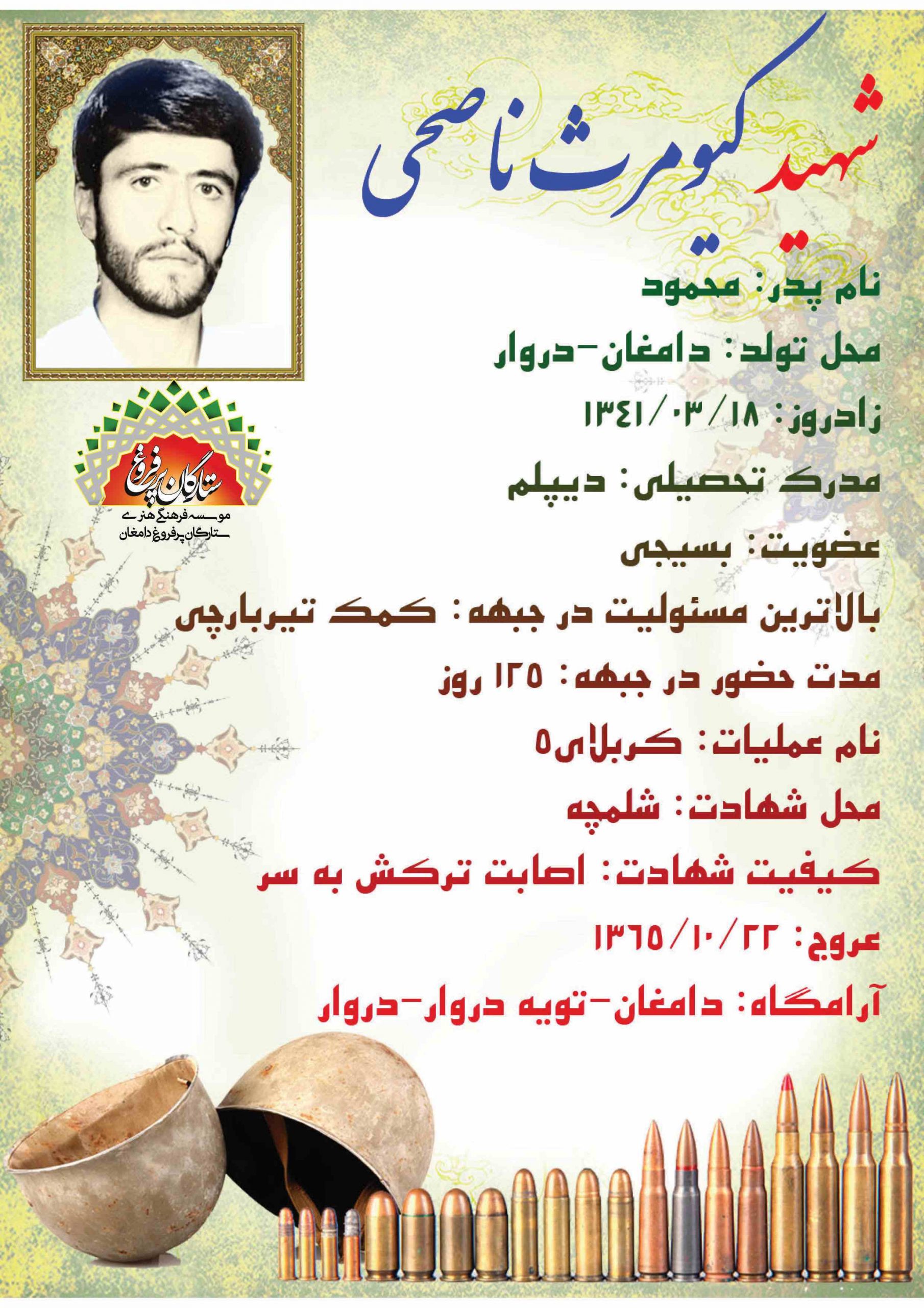 ناصحی کیومرث /شناسنامه