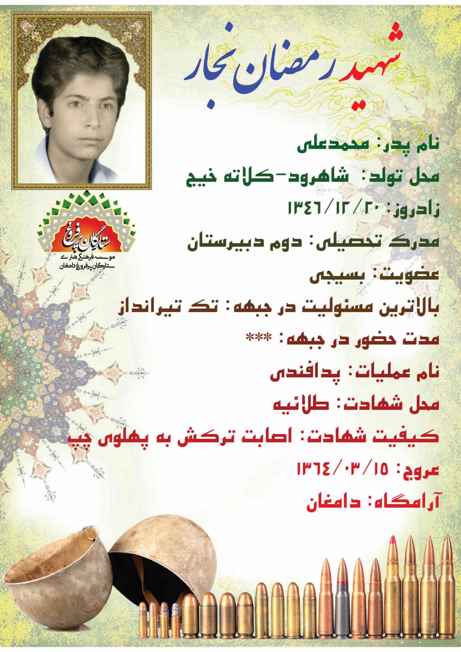 نجار رمضان /شناسنامه