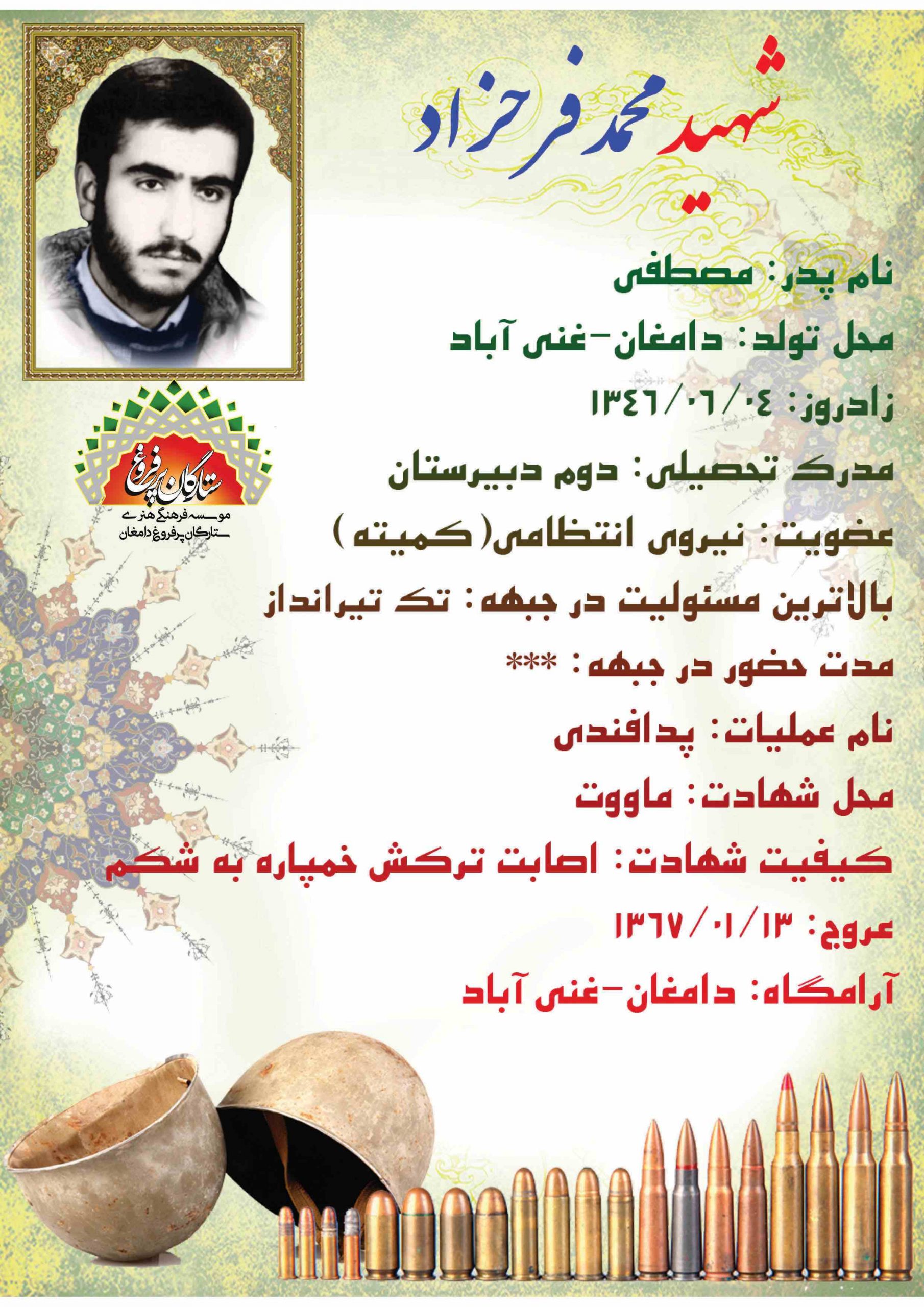 فرحزاد محمد -شناسنامه 