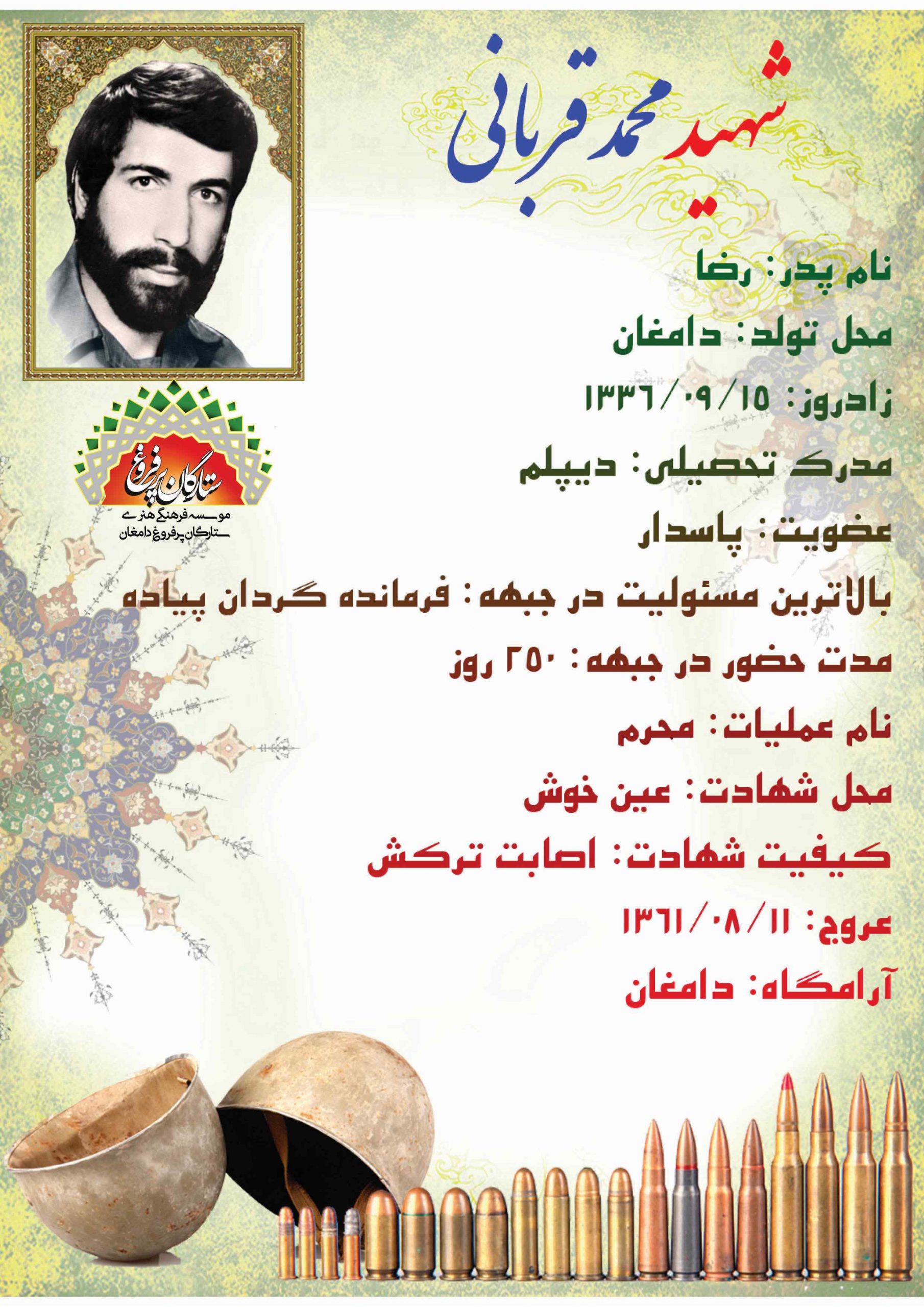 <span style= قربانی محمد شناسنامه