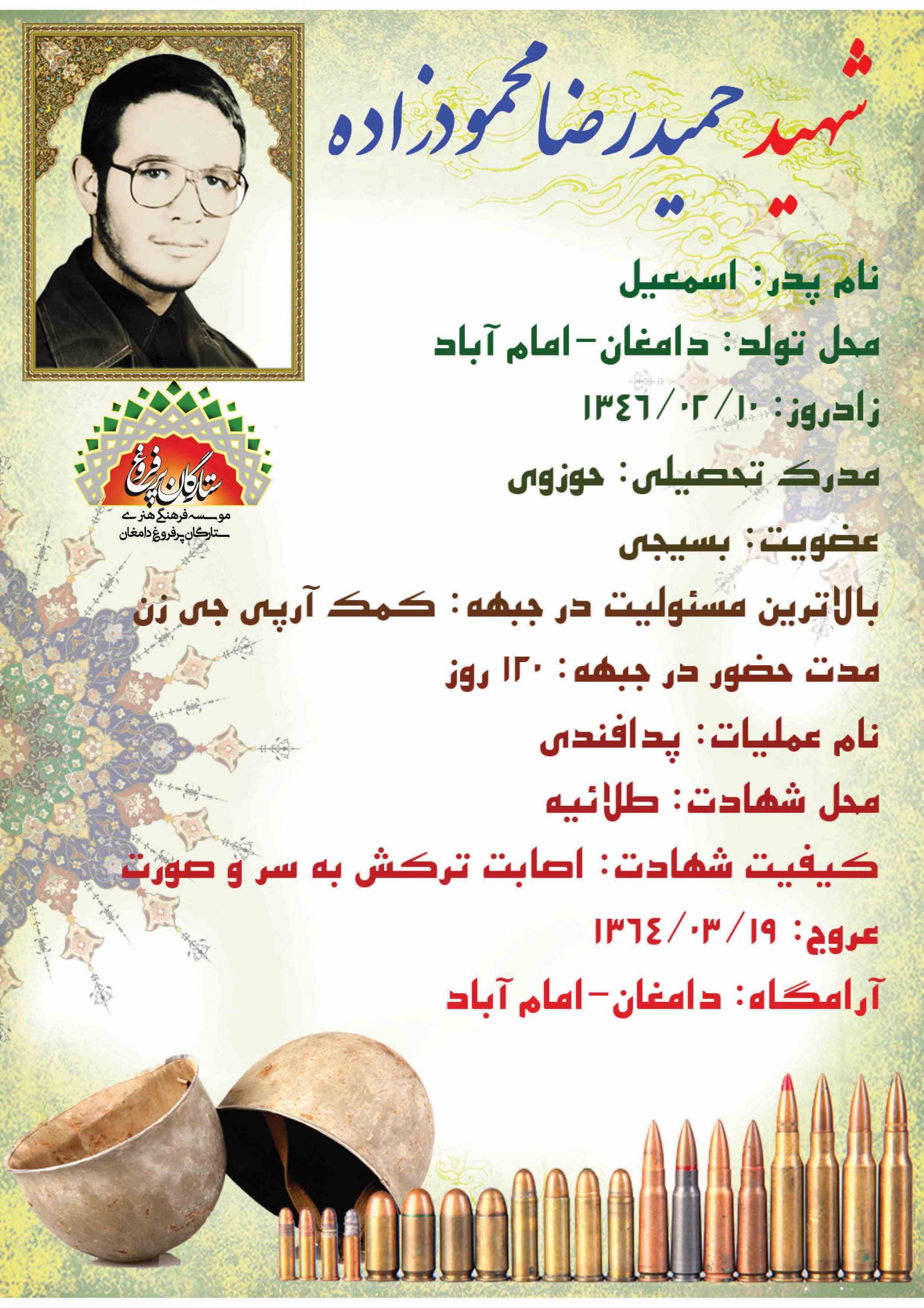 محمودزاده حمیدرضا /شناسنامه