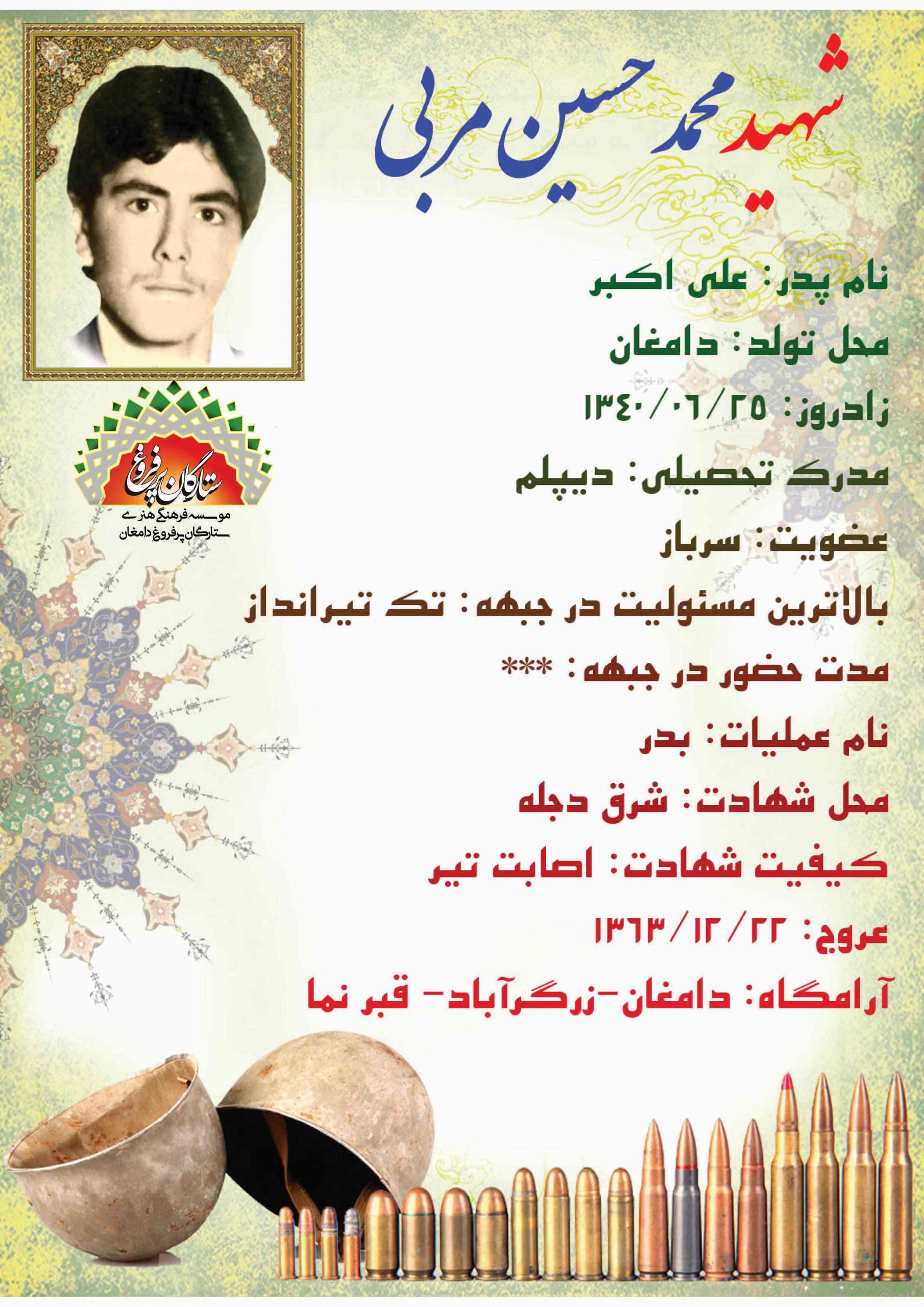 <span style= مربی محمدحسین -شناسنامه